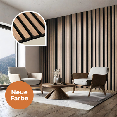 Akustikpaneel Eiche Geräuchert 240 x 60 cm