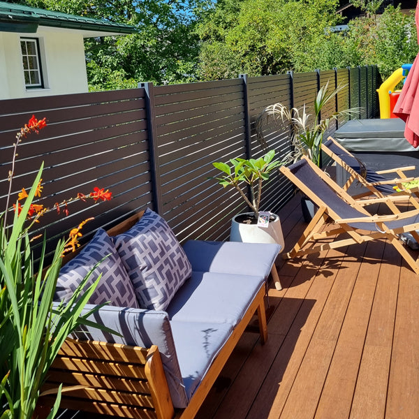 Aluminium Sichtschutzzaun Rhombus MARIO Anthrazit