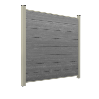 WPC Sichtschutzzaun ENZO Basalt