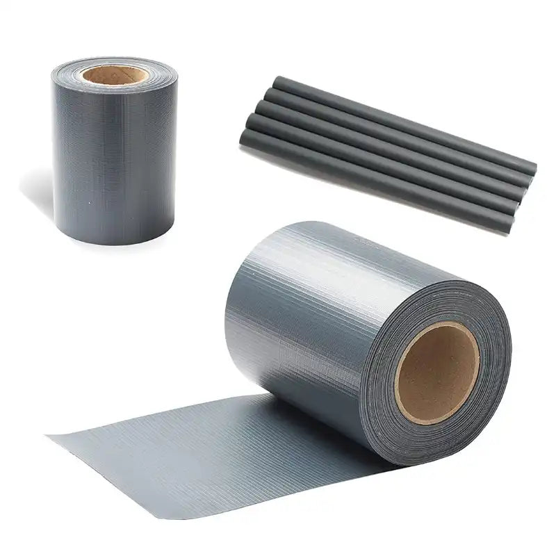 Videx PVC-Flex Sichtschutzstreifen Anthrazit – 19 Cm Hoch, 35 M Lang, Für Doppelstabmatten-Zäune