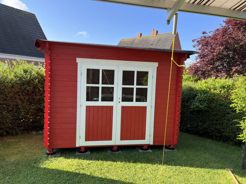 Gartenhaus auf Stelzlager bauen