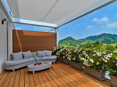 Windschutz Ideen für die Terrasse