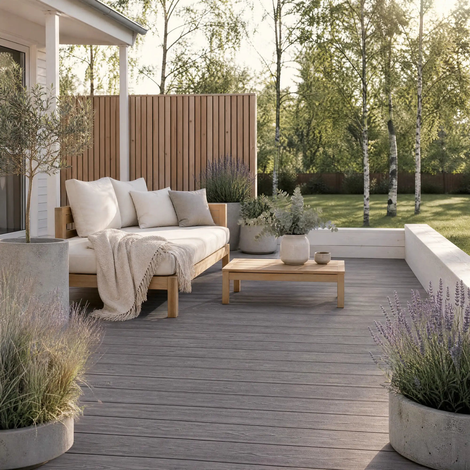 Terrassendielen Grau
