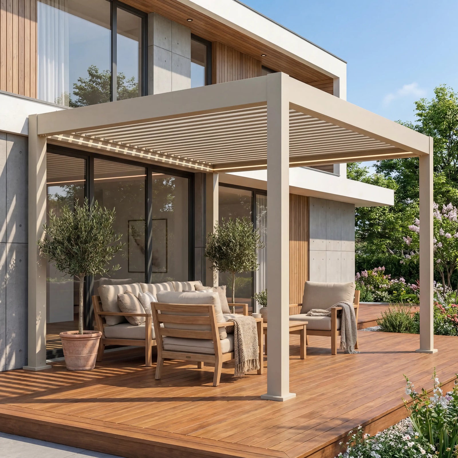 Pergola Grau
