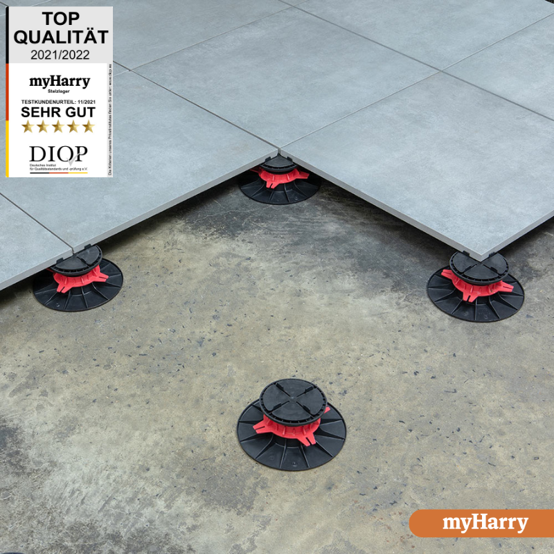 Palettenware Stelzlager 60-90mm für Terrassenplatten