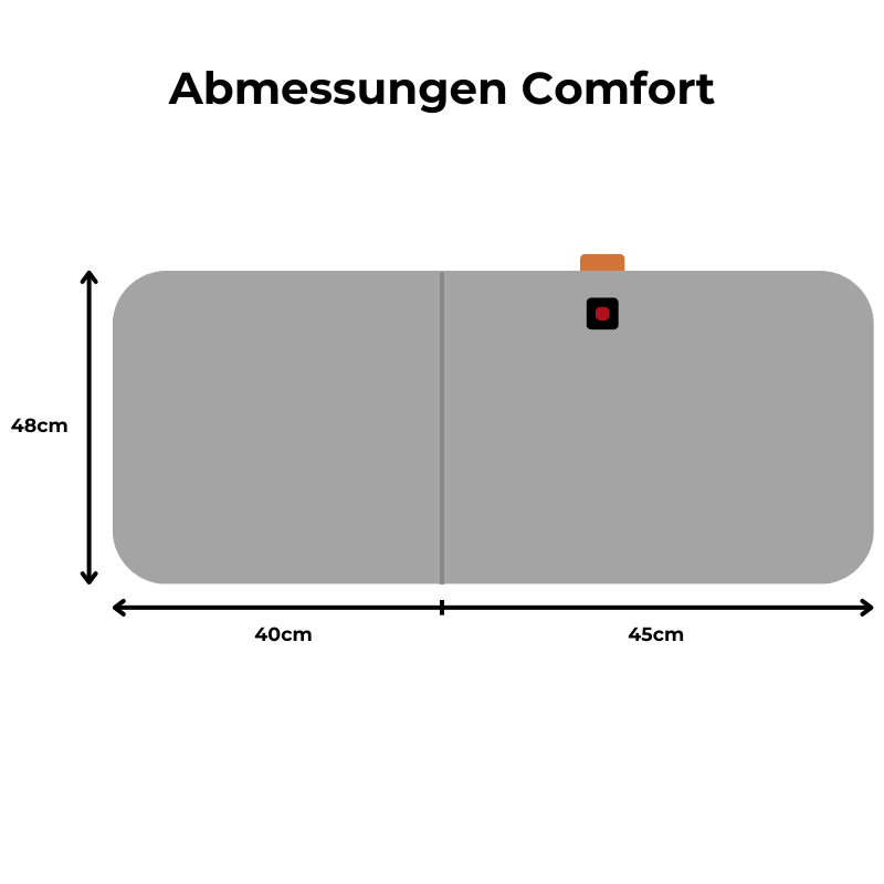 Beheizbares Sitzauflage Comfort Grau