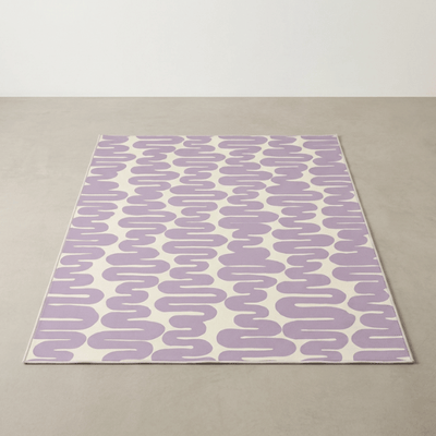In- & Outdoor-Teppich Wavy Lilac waschbar