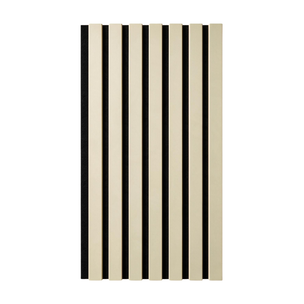 Akustikpaneel Premium Sand – Filz Schwarz 244 × 60 cm