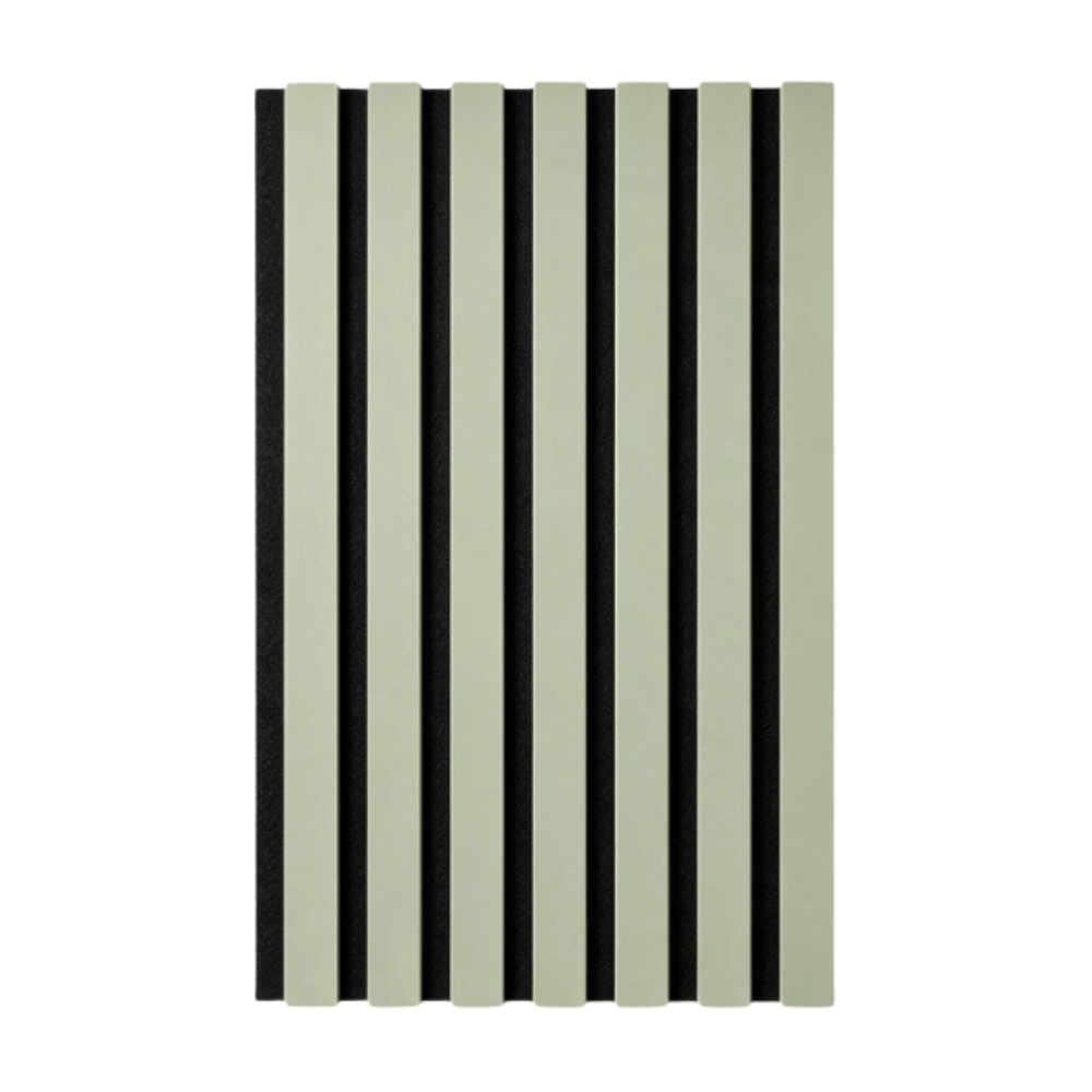 Akustikpaneel Premium Salbei – Filz Schwarz 244 × 60 cm