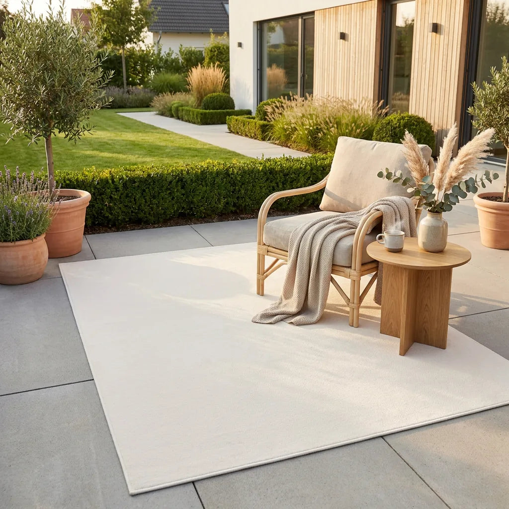 In- & Outdoor-Teppich Almond Beige waschbar