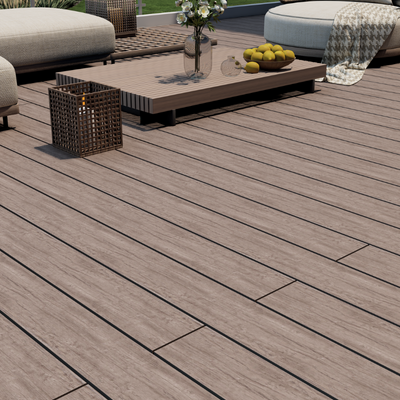 WPC-Komplettset Coffee Antik Massivdiele