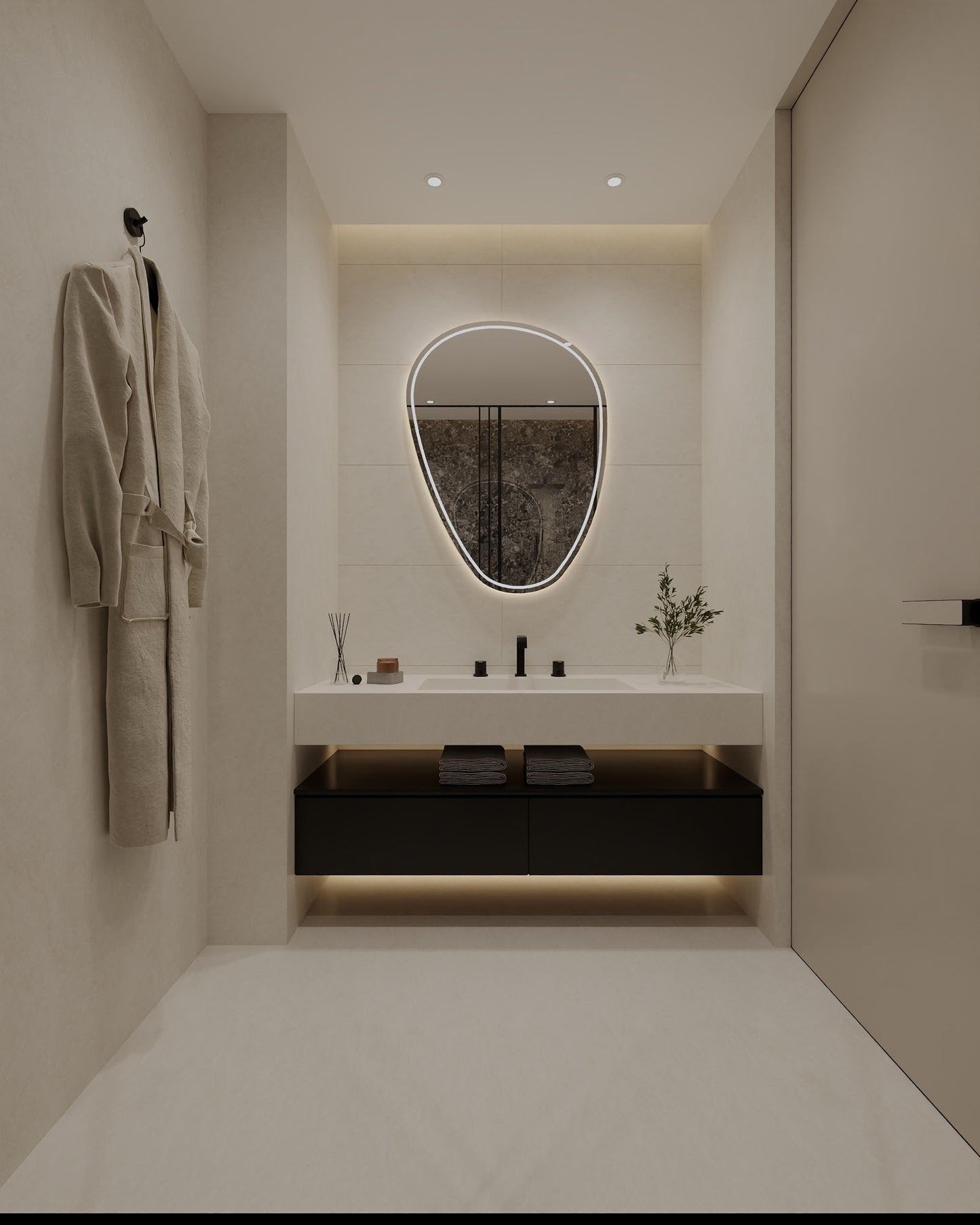 SPC-Wandverkleidung Cremeweiß 800x400mm