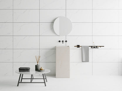 SPC-Wandverkleidung Marmor Weiß 800x400mm