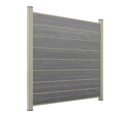 WPC Sichtschutzzaun ENZO Basalt