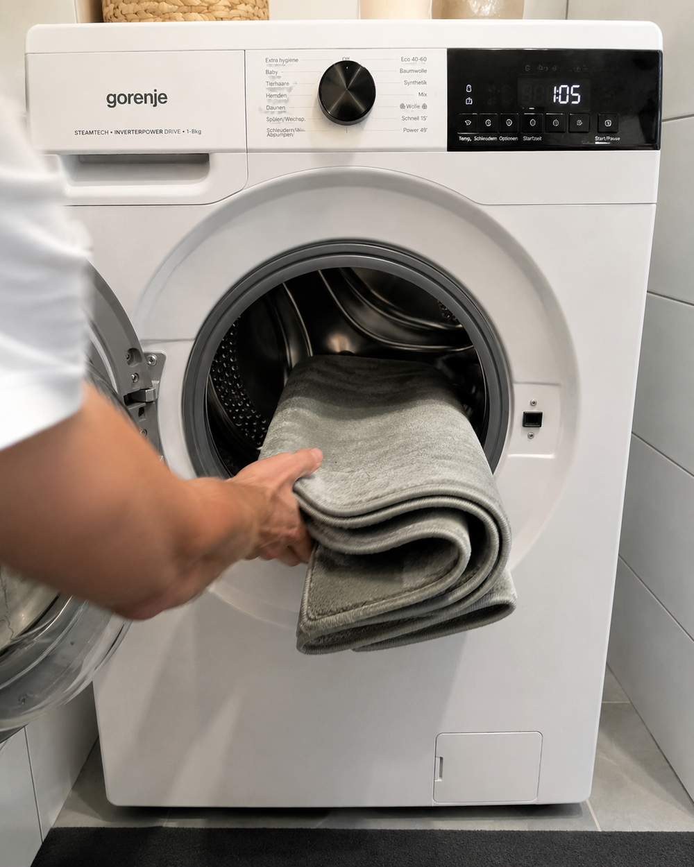 Einfach waschbar – wie neu mit einem Waschgang