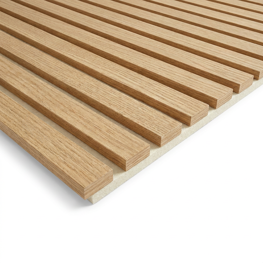 Akustikpaneel Premium Eiche – Filz Beige 244 × 60 cm