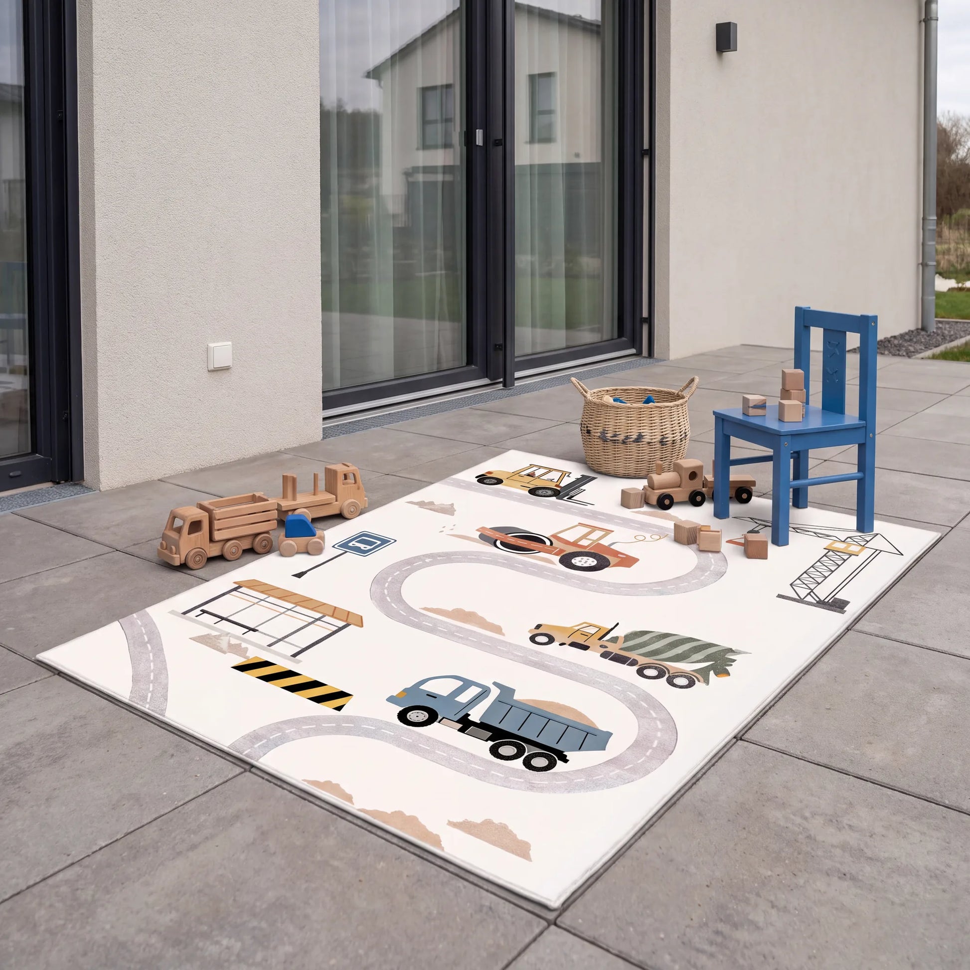 Kinderteppich Engineering Vehicle waschbar
