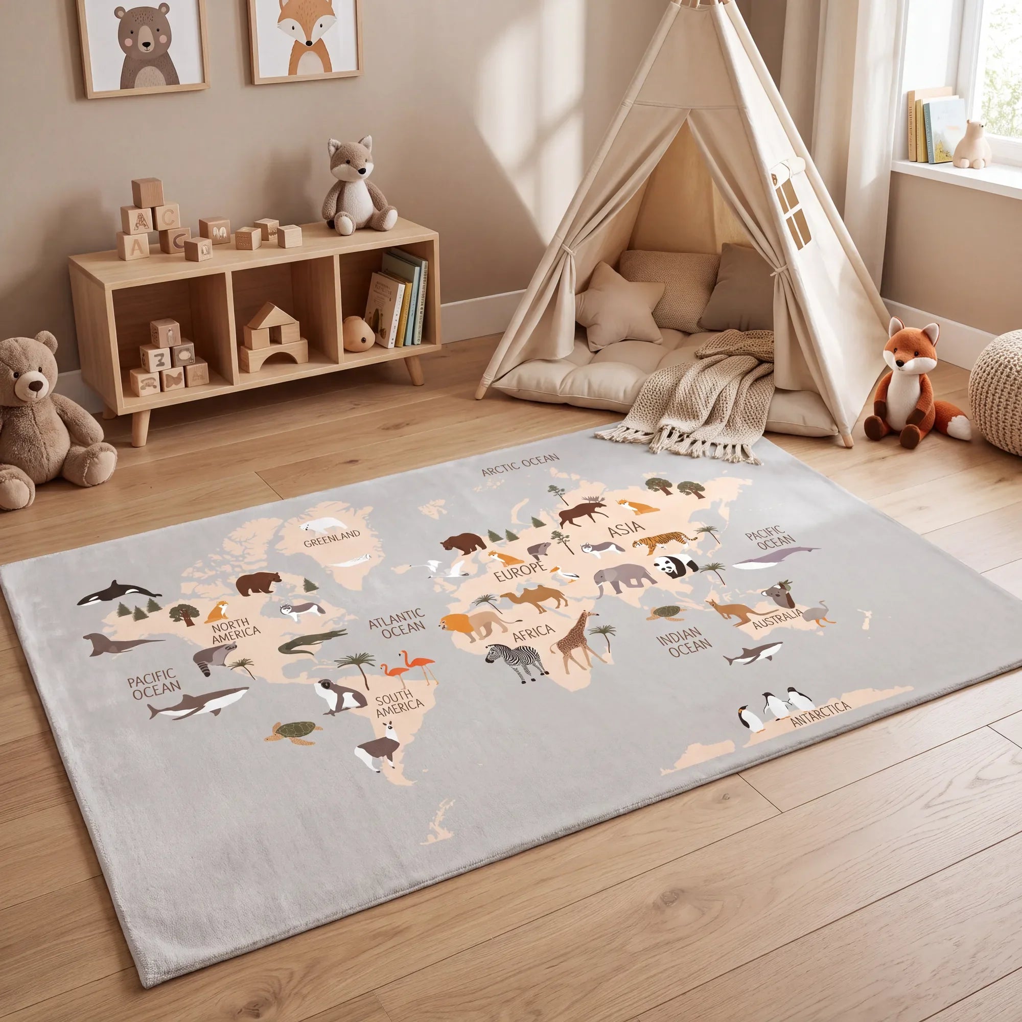 Kinderteppich Global Friends waschbar