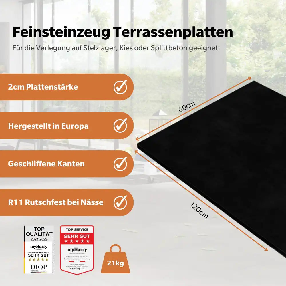 Terrassenplatte Grande Cream 120x60x2cm
