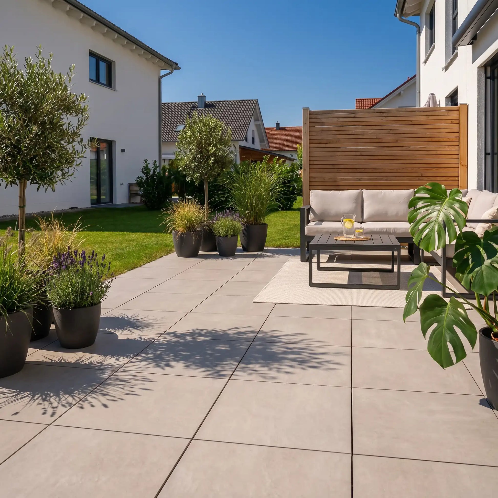 Komplettpaket Terrassenplatte Light 60x60x2cm