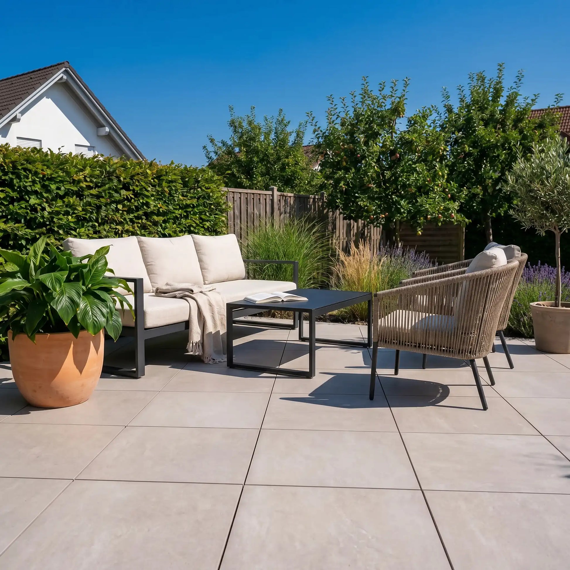 Extra Starke Terrassenplatte Light – 60×60×3 cm | Befahrbar & Hochbelastbar