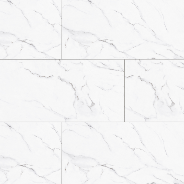 SPC-Wandverkleidung Marmor Weiß 800x400mm - Inhalt 1,92m²