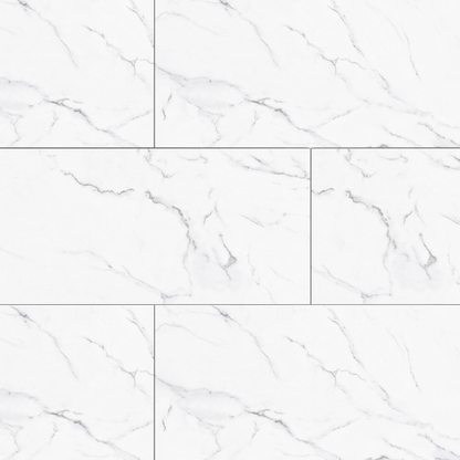 SPC-Wandverkleidung Marmor Weiß 800x400mm - Inhalt 1,92m²