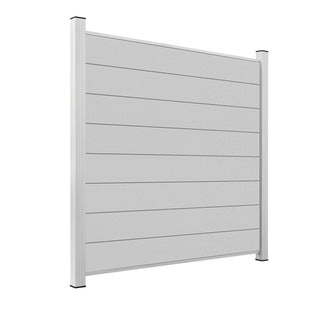 ModuLine ALU-Zaunprofil Komplettset MARIO / Seidengrau