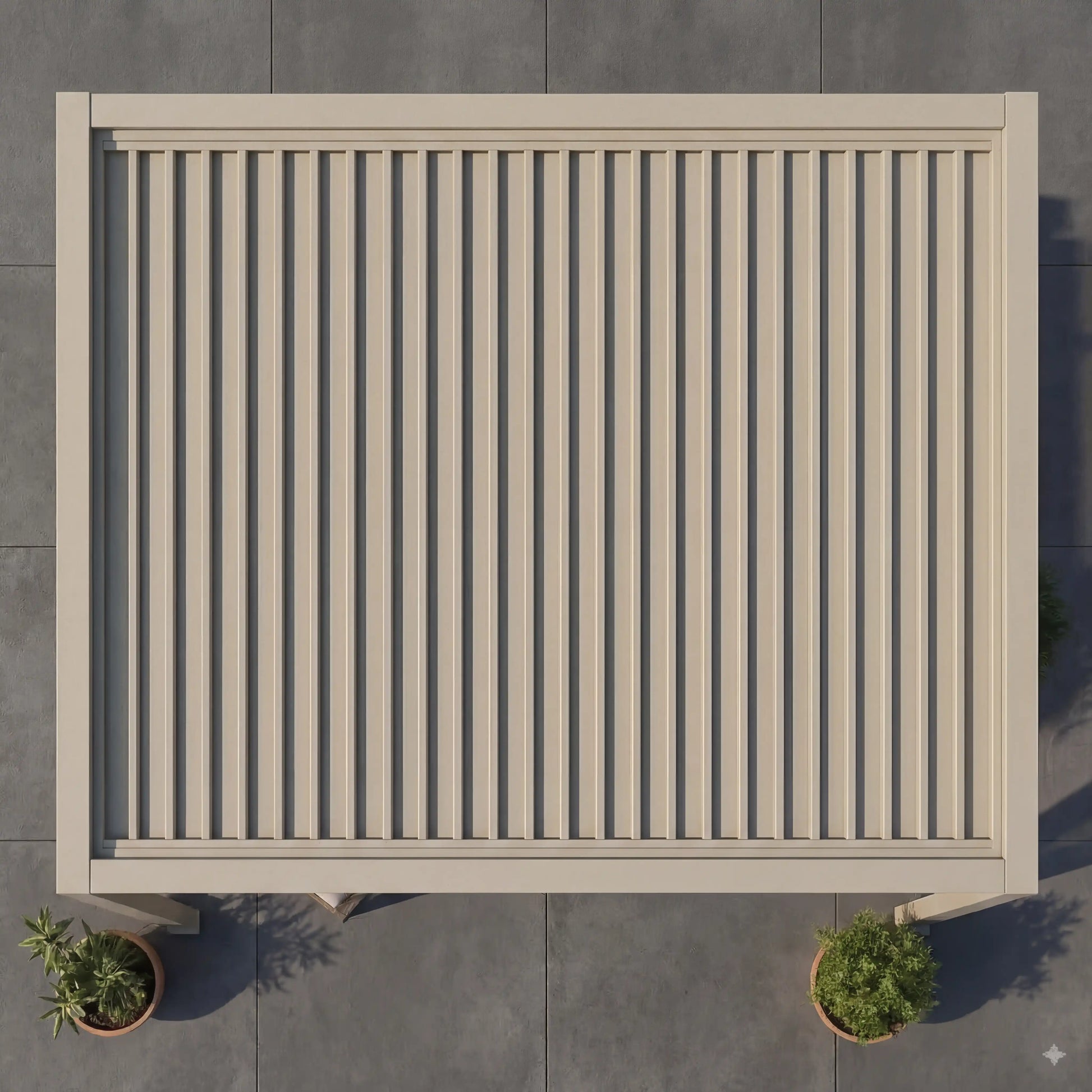 SkyShade Pro 3x3m Aluminium-Pergola mit LED & App-Steuerung – Seidengrau