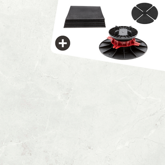 Komplettpaket Terrassenplatte Pure 60x60x2cm