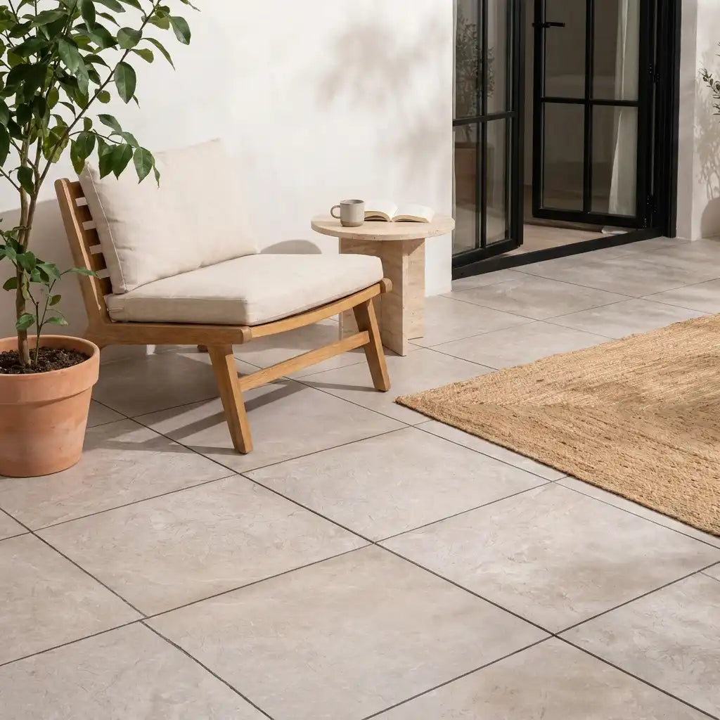 Terrassenplatte Quarz 60x60x2cm