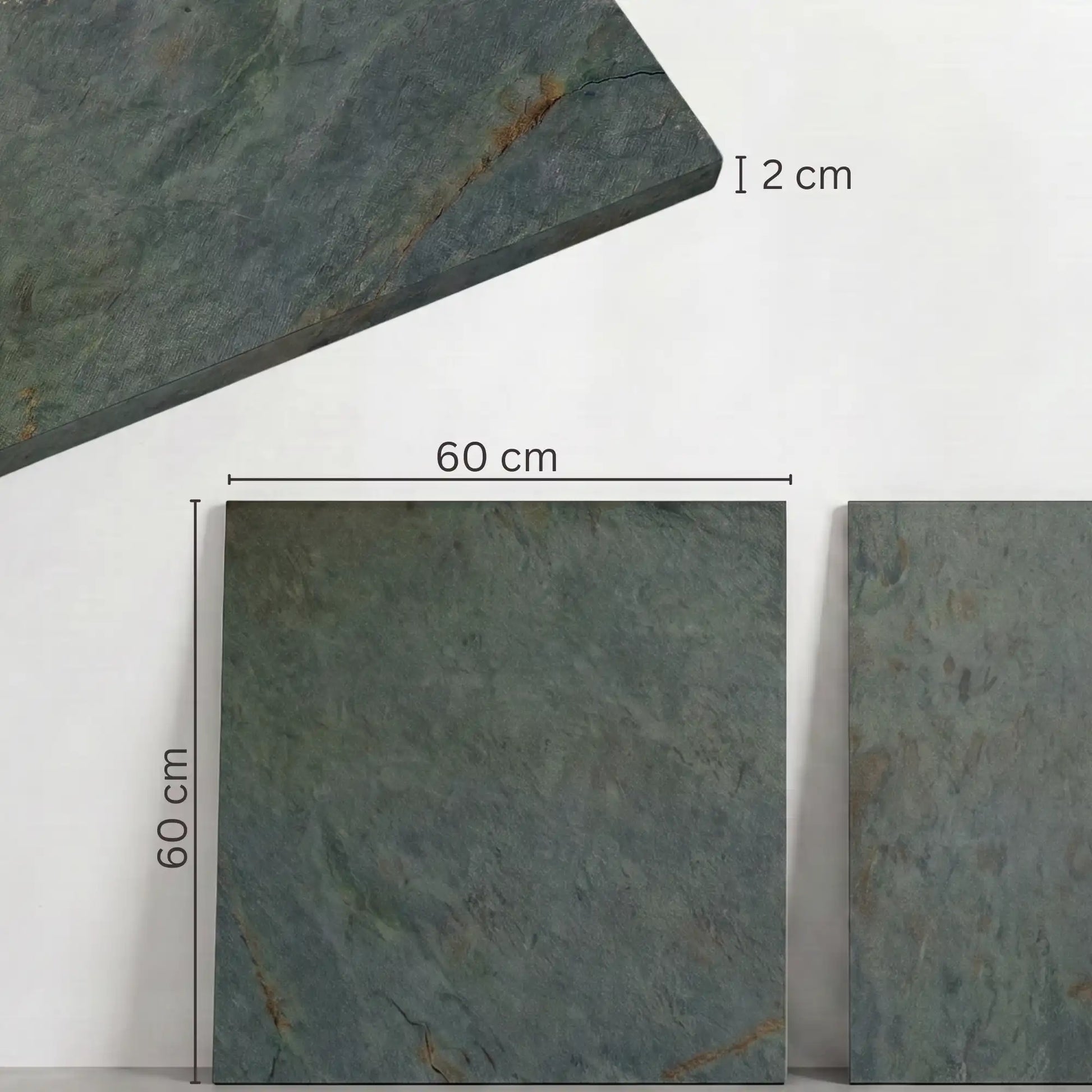 Komplettpaket Terrassenplatte Rustikal 60x60x2cm