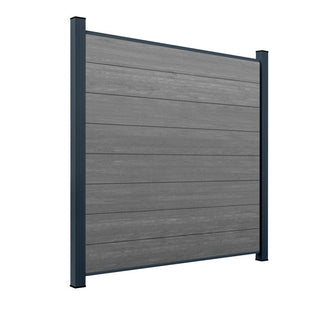 WPC Sichtschutzzaun ENZO Basalt - Standard Anthrazit