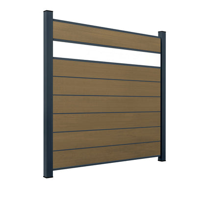WPC Sichtschutzzaun ENZO Muskat - Style Anthrazit