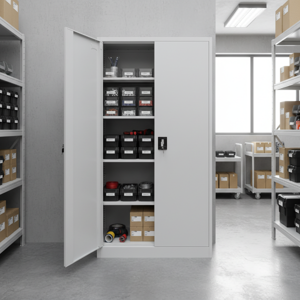 3er Set Stahlschrank XL 1950 x 900 x 450 cm