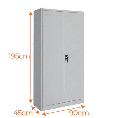 3er Set Stahlschrank XL 1950 x 900 x 450 cm