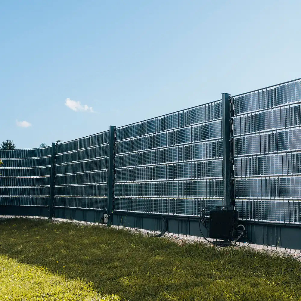 Solar Mini-PV-Anlage für Doppelstabmattenzaun – 1600 W (936 Wp)
