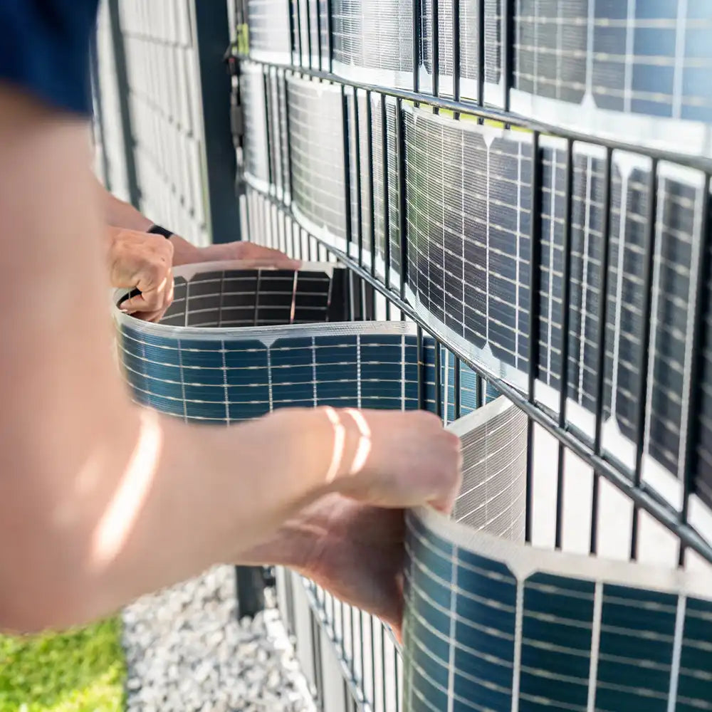Solar Mini-PV-Anlage für Doppelstabmattenzaun – 1600 W (936 Wp)