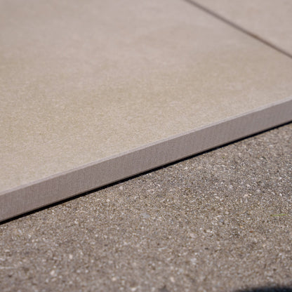 Komplettpaket Terrassenplatte Sand 60x60x2cm