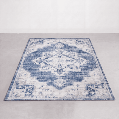 In- & Outdoor-Teppich Vintage Indigo waschbar