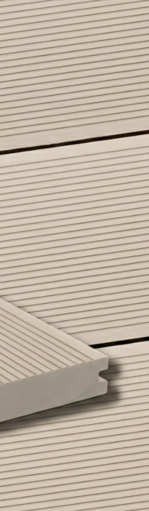 WPC Terrassendiele Massiv ECO Creme
