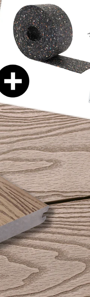WPC-Komplettset Karamell Terra Massivdiele
