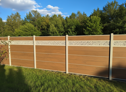 WPC Sichtschutzzaun ENZO Muskat - Style Anthrazit