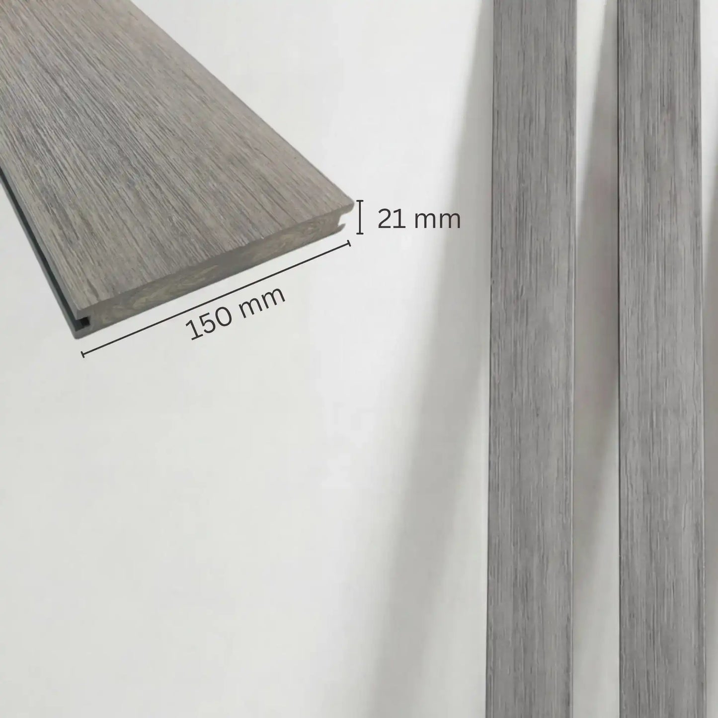 WPC Terrassendiele Massiv Antik Basalt