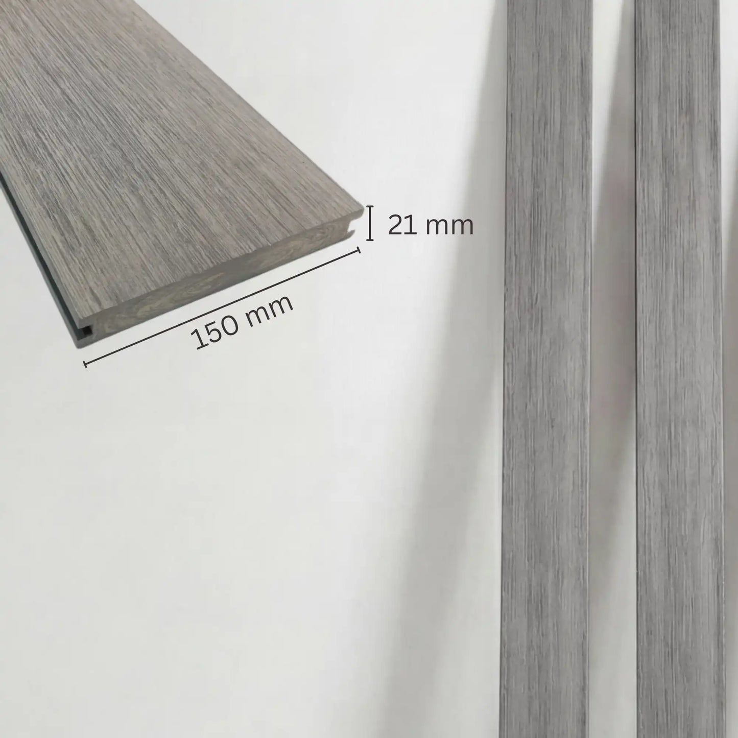 WPC-Komplettset Basalt Antik Massivdiele