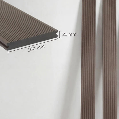 WPC Terrassendiele Massiv ECO Diamantnuss