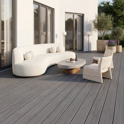 WPC Terrassendiele Massiv ECO Granit