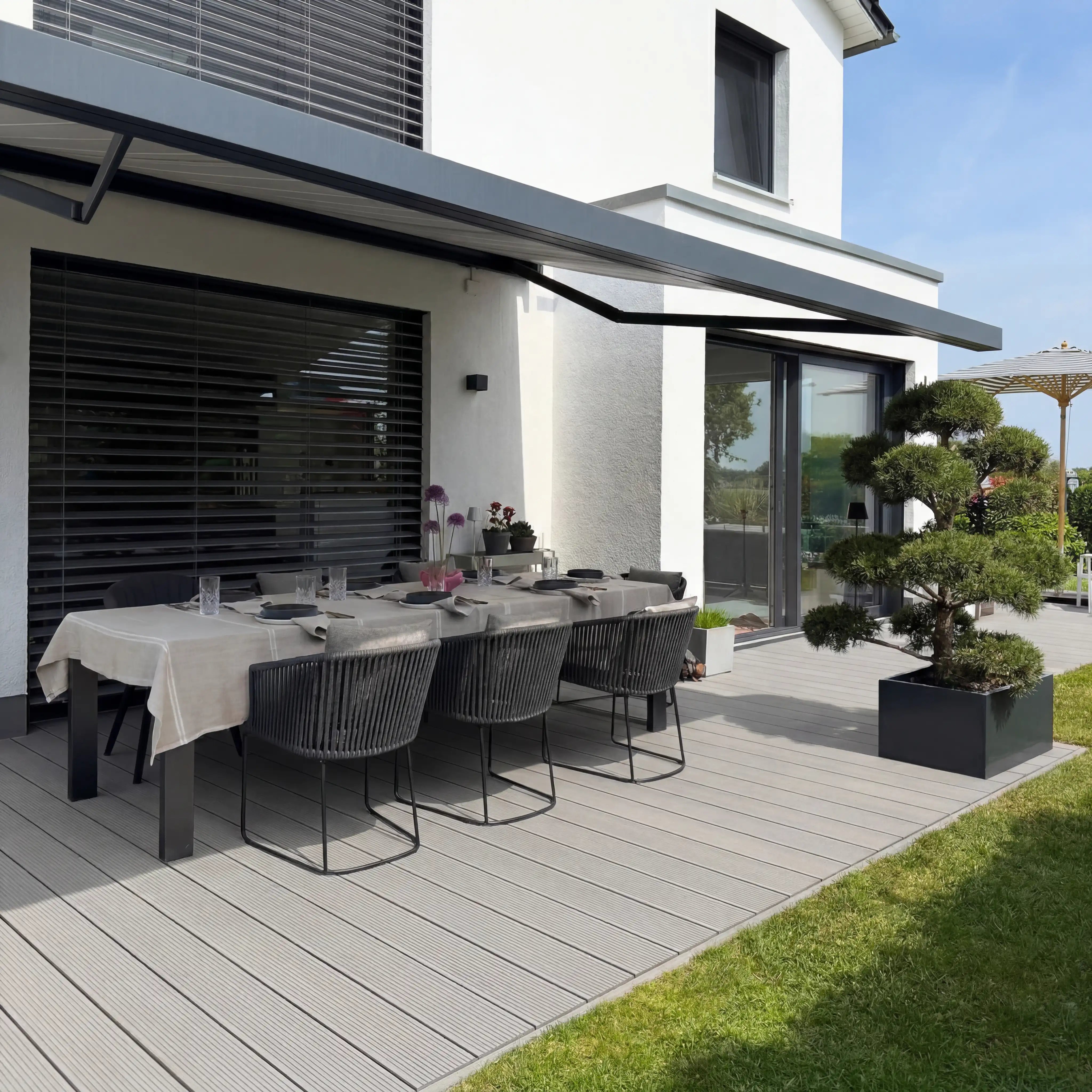 WPC-Komplettset Sand ECO Massivdiele