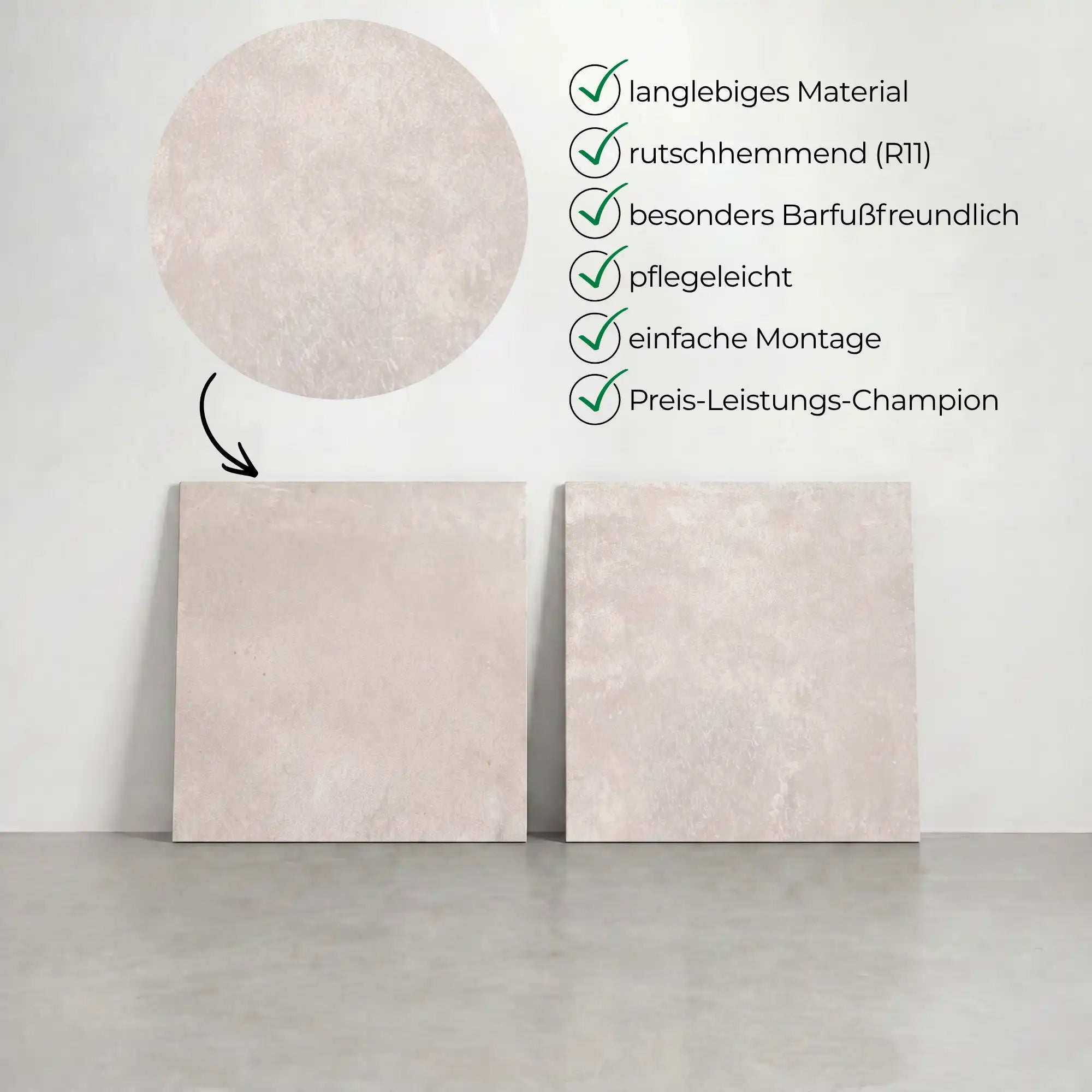 Terrassenplatte White 60x60x2cm