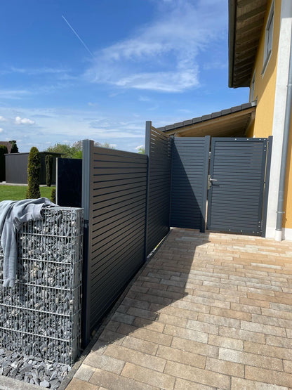 Alu-Torrahmen inkl. Befestigungen für WPC- und ALU Sichtschutzzaun